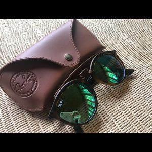 RAY BAN GATSBY II  🌈 NEW 💙 BLUE MIRROR TORTOISE